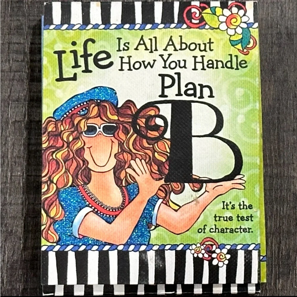 💞 “Life Is All About How You Handle Plan B” Pocket Notepad